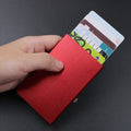 Auto Pop up Aluminum Slim Card Holder Case Business Credit Card Wallet Office Pocket RFID Blocking ID Sleeve