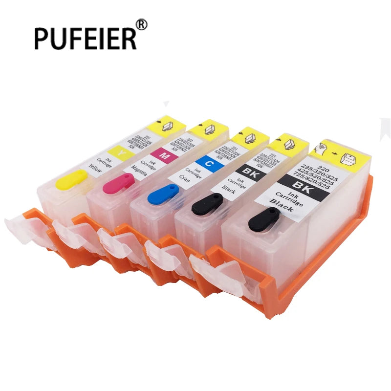 PGI-725 CLI-726 Refillable Ink Cartridge With Chip for Canon IP4870 IP4970 IX6560 MX886 MX897 MG5270 MG5370 MG5170 PGI725 CLI726