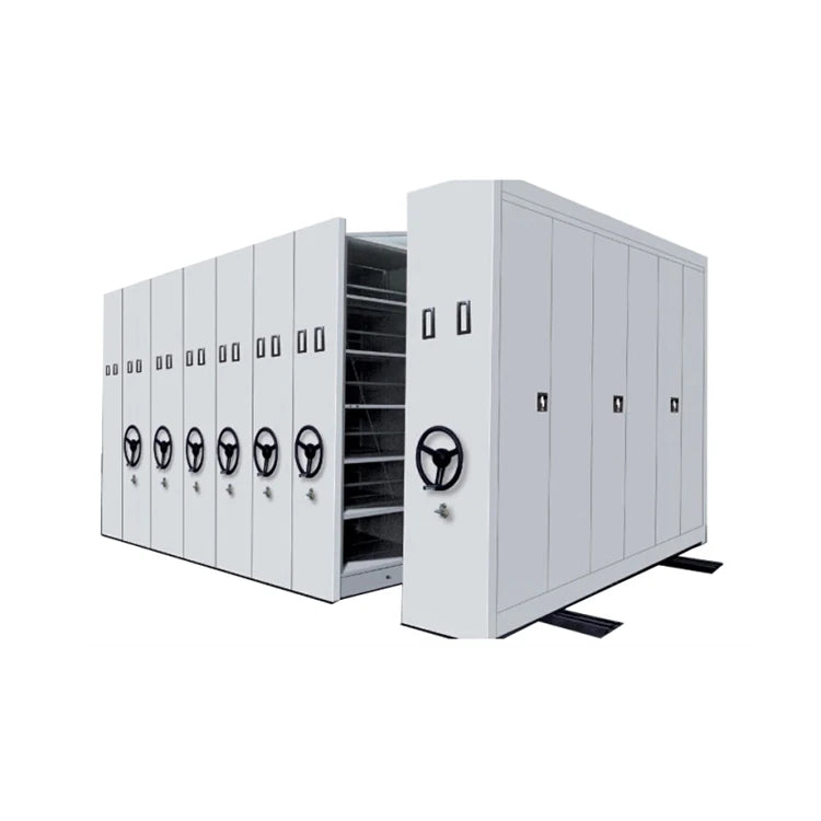 Customize Steel Manual Hanging Storage System Library Mechanical Movable Compact Shelves Mobile File Compactor