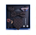 Men's Formal Attire Professional Business Stripe Administrative Tie Gift Box Set Groom's Wedding Birthday Gift Set