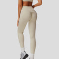 Women's High Waist Peach Hip Yoga Pants High Stretch Elastic Breathable Fitness Sports Tights Soft Skin Friendly Running Solid