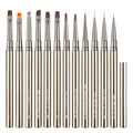 New Color Metal DIY 3D Flower Ombre Drawing Pen Art Nail Art Line Painting Brushes