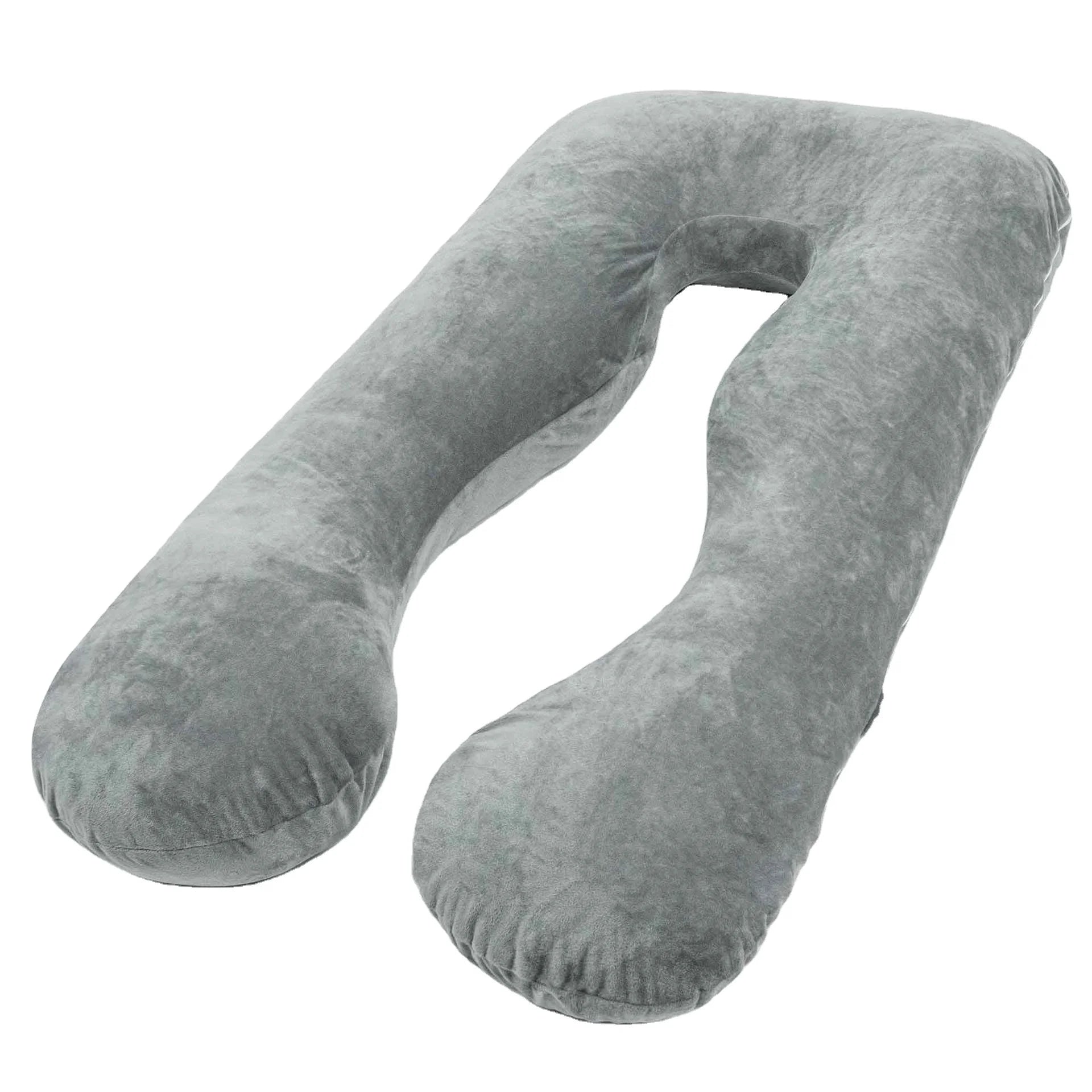 China Factory Custom Various Specifications C Shape Pregnancy Pillow or Full Body U-shaped Maternity Pillow with Washable Cover