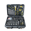 318 Pcs Professional Manual Motorcycle Repair Tool Set Trolley Case Clip Claw Hammer Socket Wrench Garden Toolset Box With Tray