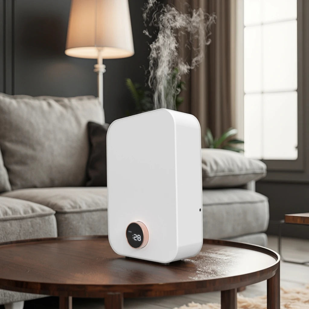 Auto-Shut 150ml Plastic Aroma Diffuser APP Control Wall-Mountable Waterless Option for Home Hotels Outdoor Use Electric KNB PC
