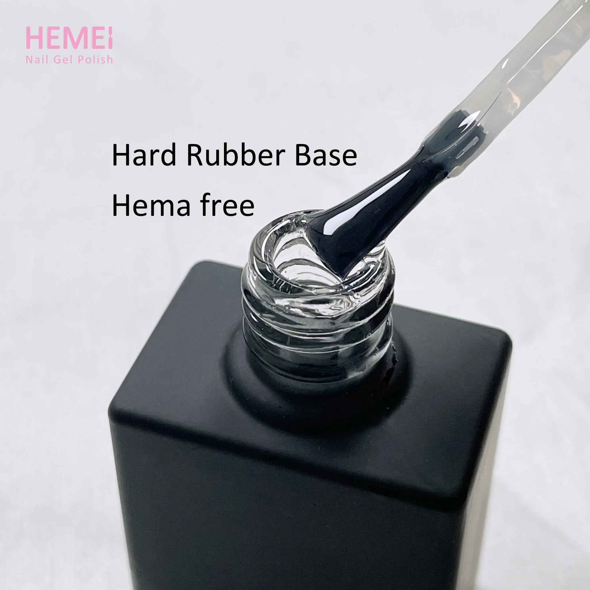 Private Label Clear Strengthener Builder Hard Rubber Base Coat Jelly Gel Nail Polish No Heat