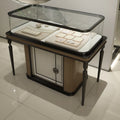 Modern Luxury Decoration Jewellery Shop Showroom Counter Design Interior Led Showcase Jewelry Display Table Cabinet
