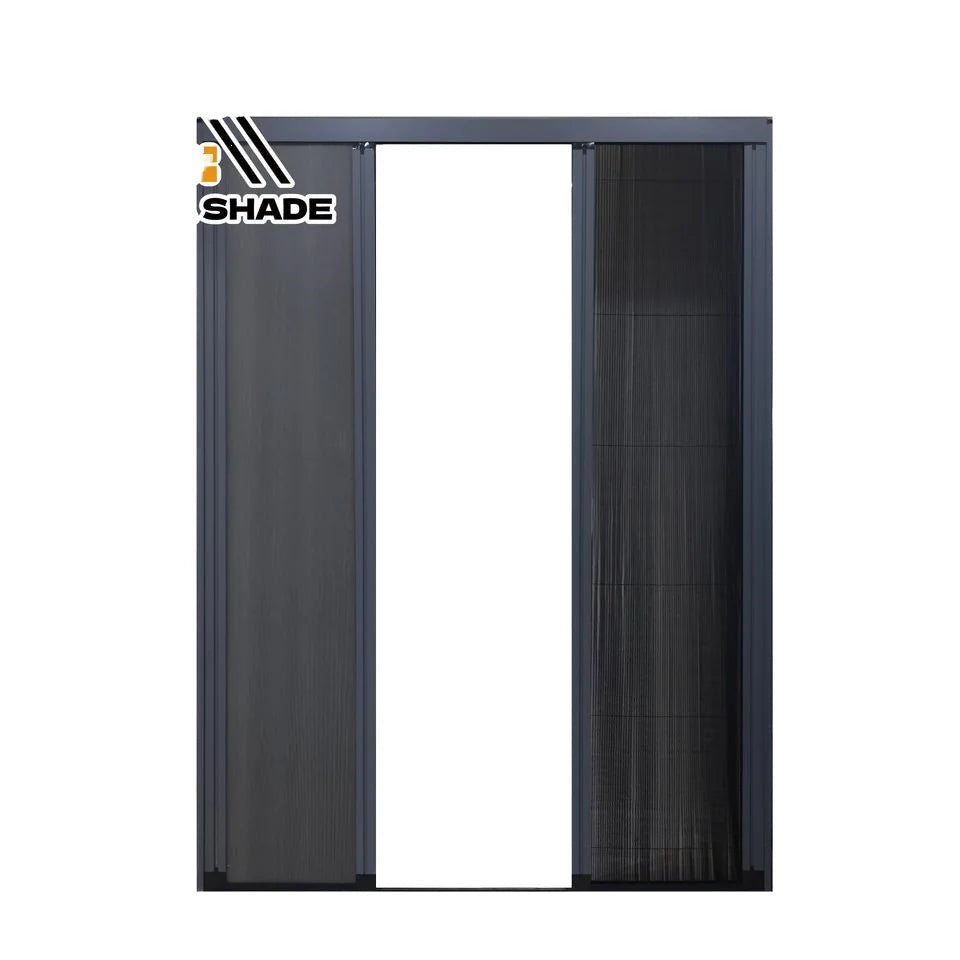 Built-In Aluminum Alloy Non-Rail Automatic Push-Pull Type Screen Door Plain Technique Mosquito-Proof Blinds Shades 100% Blackout