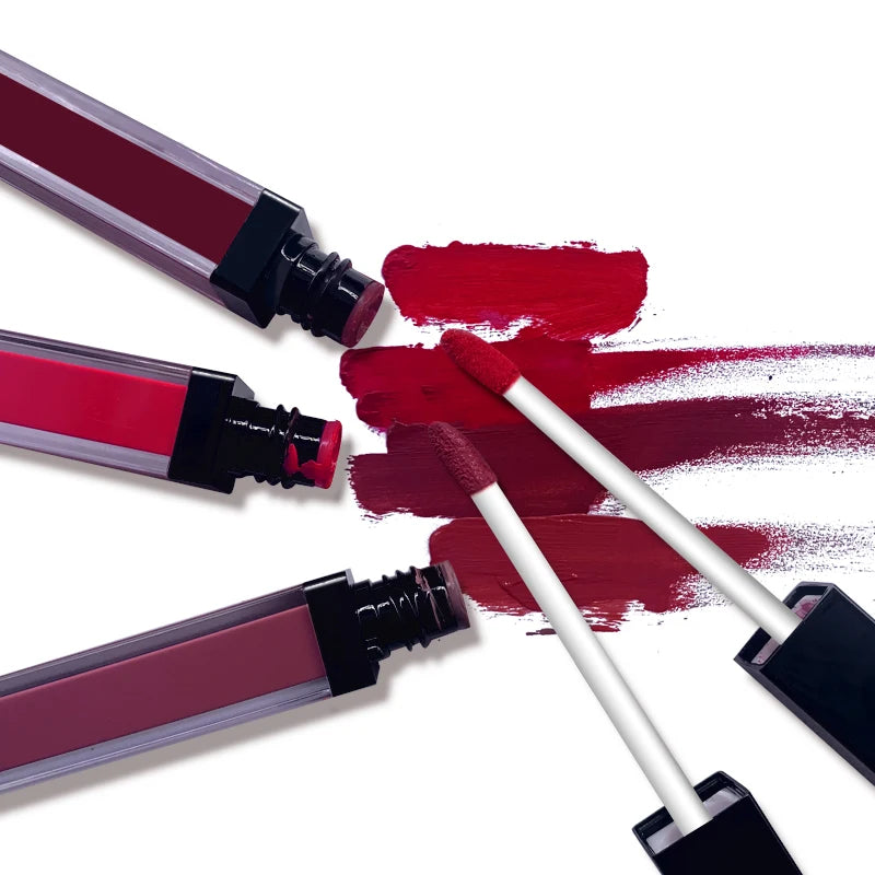 New Wholesale Supplies Make Your Own Cute Colorful No Label Vegan Waterproof Matte Liquid Lip Gloss for Women