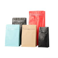 Wholesale Custom Logo Recyclable Coffee Bean Bags Zipper PE Plastic Packaging Pouch with Stand and Aseptic Custom Valve