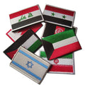 Spot Supply of National Flag Patches of Middle East Countries With Hook and Loop Badges for Clothing Decoration