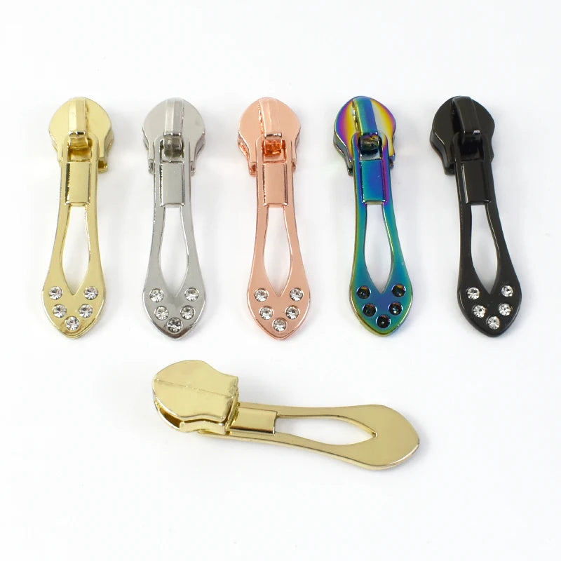For Deepeel ZT954 Clothing Zipper Puller 5# Nylon Bag Zipper Slider with Metal Accessories