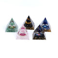 Energy Generator Orgone Tower Citrine Peridot Healing Natural Crystal Ball Chakra Chip Stone Energy Pyramid Meditation Tool