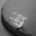 Hecate Wheel Ancient Greek Goddess Adjustable Ring Stainless Steel  Magic Symbol Kabbalah Amulet Ring Jewelry Gifts for Women
