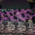 Hot Selling Custom New Design 4 Ways Elastic Stripes Silver Grey Printing Reflective Spandex Fabric for Night Safety Sports Wear
