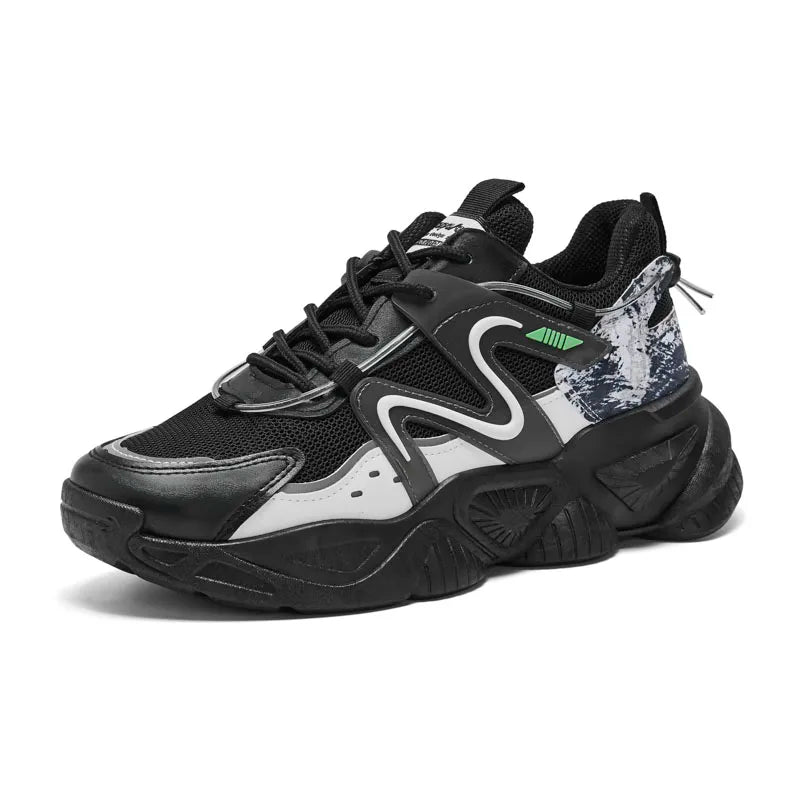 New Retro Youth Fashion Trend Men's Casual Shoes Comfortable Sports Summer Autumn Winter Breathable Anti-Slip Rubber Mesh 3