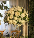 S1511 Wedding Floral Decoration Artificial Silk Peony Rose Red Flower Balls Table Center Pieces Artificial Flower Centerpiece