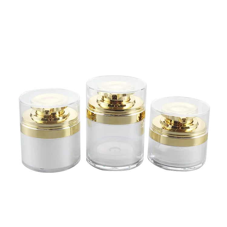 50ml 30ml Airless Pump Acrylic Cosmetic Cream Pump Jar Lotion Skincare Packaging Airless Container Airless Jar