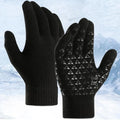 Viraloff Sports Winter Gloves Anti-Germs Bacteria Thermal Warm Silicone Gel Acrylic Knitted Touch Screen Soft Flexible