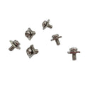 M3 M4 M5 Cross Recessed Pan Head Screw Square Washer Two Combination Screw Fasteners Nickel-plated