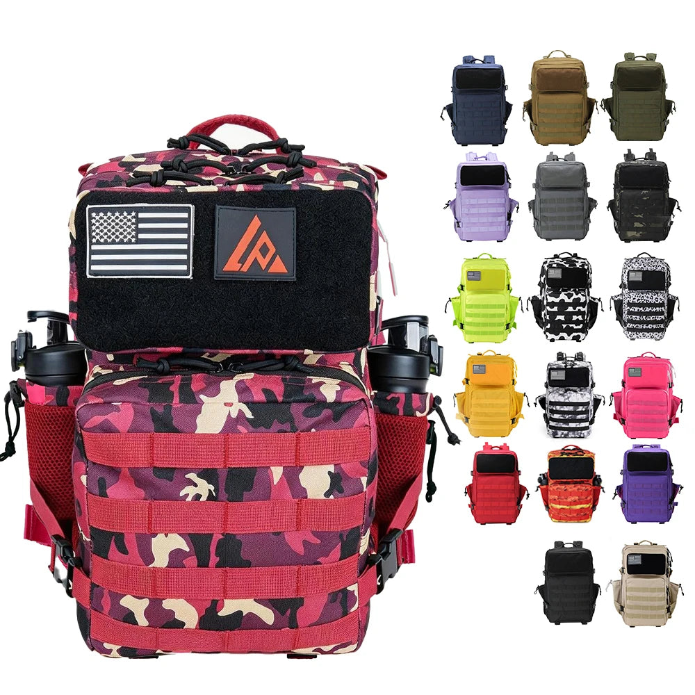 LUPU 45 Litre Molle Waterproof Tactical Backpack Fashionable Outdoor Sports Hunting Hiking Backpack Zipper Polyester