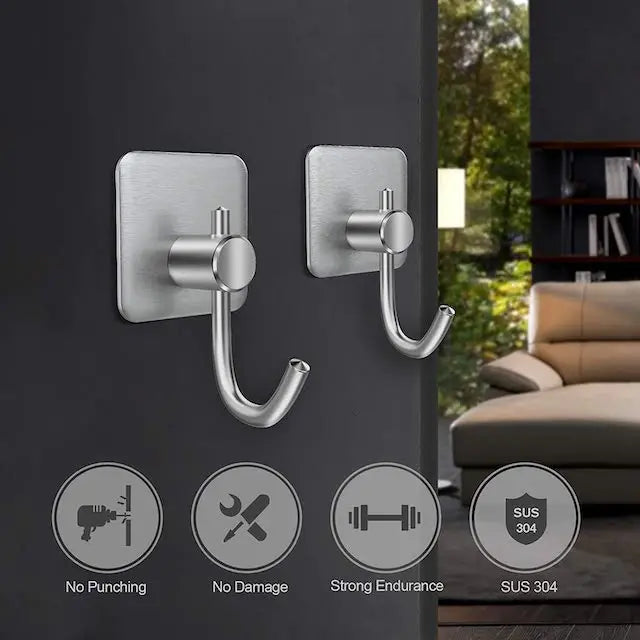 Hooks Cheap Heavy Duty Adhesive Hat Hanger Hanging Coat Children Wall Black Shower Hooks