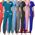 Hot Sell New Fashionable Beauty Doctor Nursing Medical Slim Fit Scrubs Custom Logo Pet Hospital Jogger Scrubs Uniforms Sets