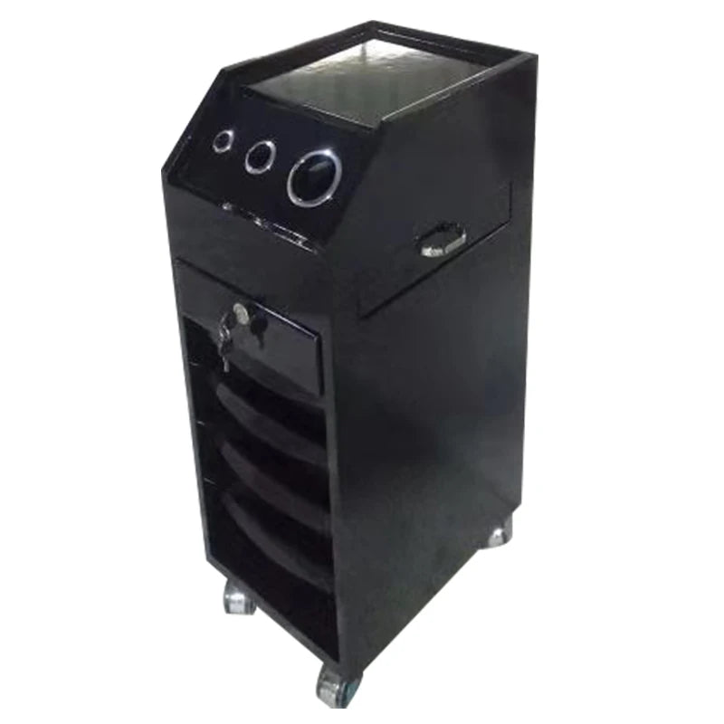 Foshan Factory Hot Sale Modern Black Beauty Nail Salon Trolley