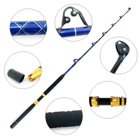 Shore extra Heavy Fishing Rod and Reel for Tuna Beach Fiber Rods Fishing Salmon Eva Grip Fiber Rod Trolling Bitcasting Reel