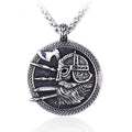Fashion classical Scandinavian Viking style warrior and tree of life 316L stainless steel pendant for men