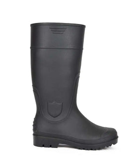 Black Safety Gumboots Waterproof Industrial Boots Cheap PVC Rainboots
