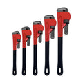 IMPA611302 Industrial Grade Heavy Duty Multi-Functional Pipe Wrench American Alloy Chrome Molybdenum Steel Soft Grip Plastic