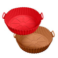 Food Safe Eco-Friendly Silicone Air Fryer Oven Accessories with Handle Reusable Liners YOUNIS Brand Free Sample