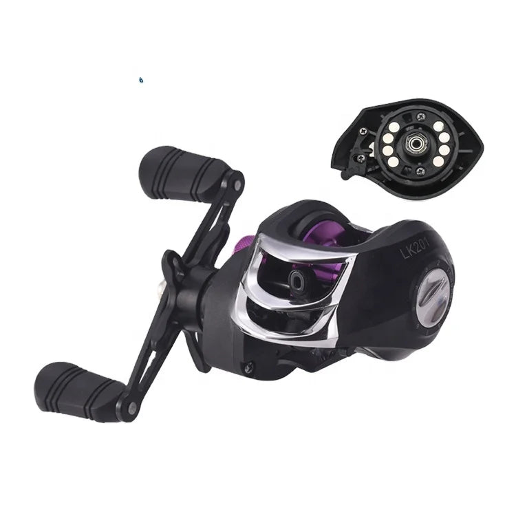 17+1BB Lightweight High-Speed Magnetic Brake Fishing Baitcasting Reel for Right and Left Hand for Stream River Lake Fishing