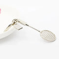 New Mini Simulation Creative Sports Badminton Racket Tennis Key Ring Wholesales and Retails 3D Simulation Key Chains