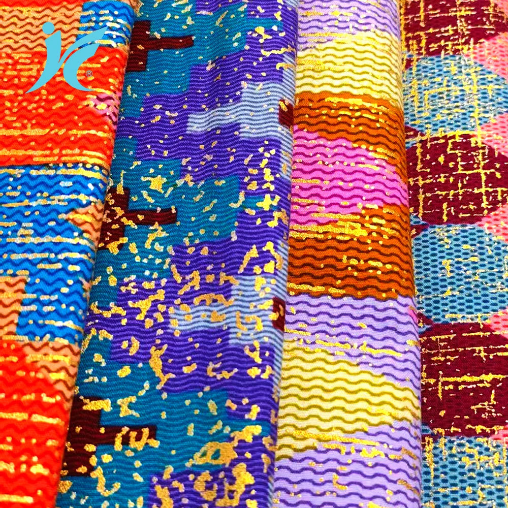 Wholesale 2+4yards Kente Design Wax Printing 100%Con African Print Fabric Ankara Fabrics