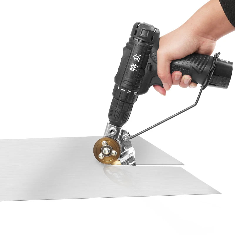 2023 New Electric Drill Shears Plate Cutter Metal Nibbler Drill Attachment with Adapter DIY Other Hand Tools Iron Sheet Cutter