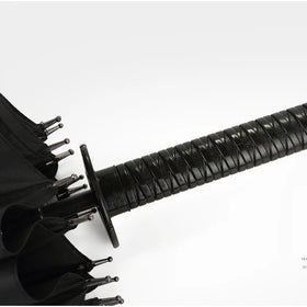 LOTUS Ins Hot Japanese Style Promotional 16 Ribs and 24 Ribs Cool Samurai Sword Long Handle Umbrella with Logo