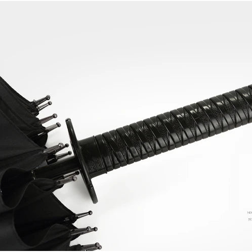 LOTUS Ins Hot Japanese Style Promotional 16 Ribs and 24 Ribs Cool Samurai Sword Long Handle Umbrella with Logo