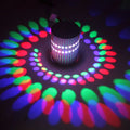 Modern RGB Spiral LED Wall Light Ceiling Lamp 3W Wireless Remote Control Aluminum Hole Surface Mount Lighting 360 Deg 3-Year
