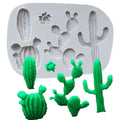 HY Cactus Plant Silicone Mold for Fondant Cake Decor Candy Chocolate Polymer Clay Mold