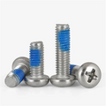1/4-20 Nickel Plated Thread Blue Patch Locking Screw Bolts M2 M3 M4 X 35mm M5 M6 Nylon Patch Screw Anti Loose Screw