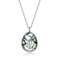 Wholesale 925 Green Moss Agate Silver Jewelry Gemstone Jewelry 18K Silver Necklace Silver Jewelry Manufacturer