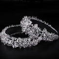 New Fashion Transparent Ice Cake Hair Hoop Thick Sponge Pressure Simple Temperament Crystal Hair Hoop Crystal Beads Hairband