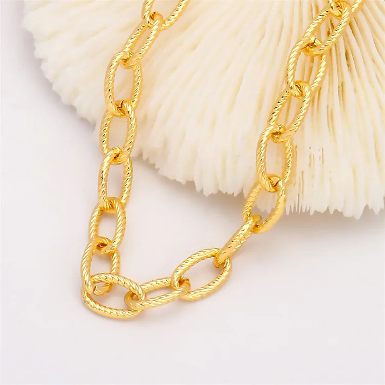 JXX Classic Charm Bracelet 24K Gold Plated Brass Women's Jewelry Wholesale Price