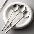 Korean Hollow 304 Stainless Steel Dinner Spoon Long Handle Dessert Ice Cream Soup Rice Mixing Spoons Party Restaurant Tableware