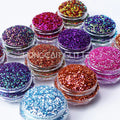 Polyester Color Shifting Glitters for Tumblers Nail Arts Wholesale Color Change Fine Nails Glitter Christmas Decorations