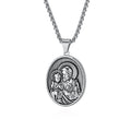 Fashion Stainless Steel Christian Jewelry Jesus Virgin Mary Pendant Necklace