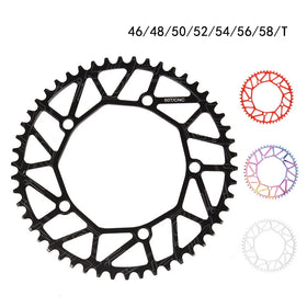 Litepro 130 BCD 9 10 11 Speed Chain Wheel Road Folding Bicycle Hollow CNC Alloy Single Disc 46/48/50/52/54/56/58 T Chain Ring