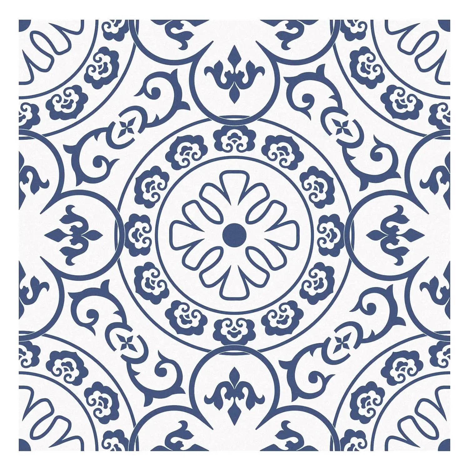 Custom Design Anti-Slip PVC Vinyl Floor Tile Stickers Waterproof UV Printed Bathroom Floor Tiles